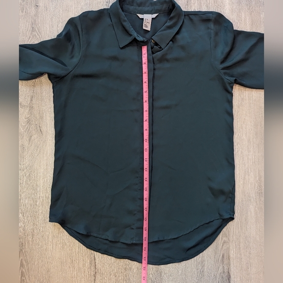 LAST CHANCE Green Button Down Shirt H&M - Picture 4 of 5